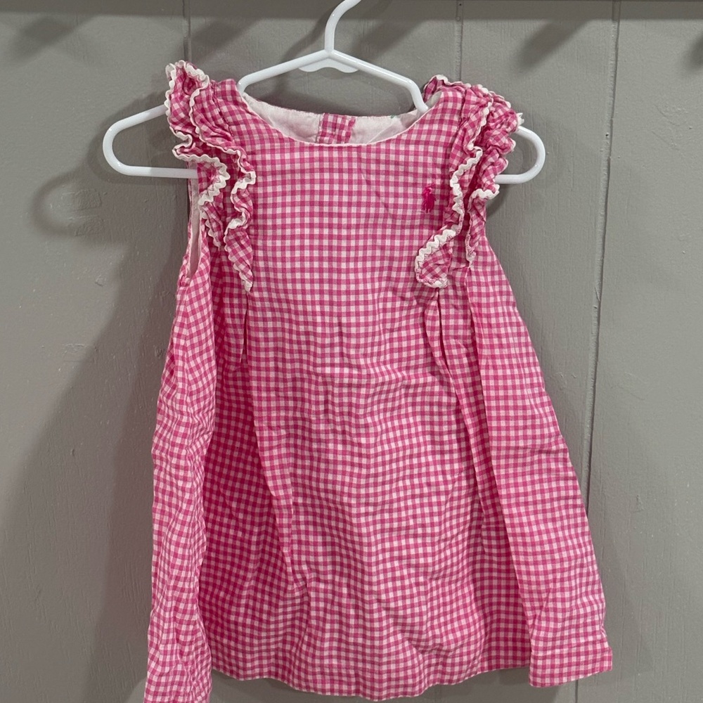 Ralph Lauren Pink Checkered Blouse